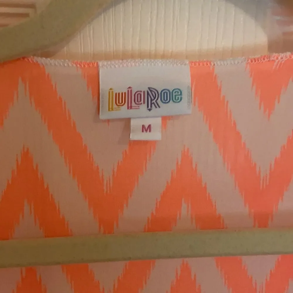 Neon orange sheer LuLaRoe Shirley